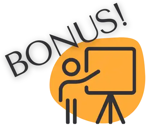 Icon Bonus, Mann vor Flipchart