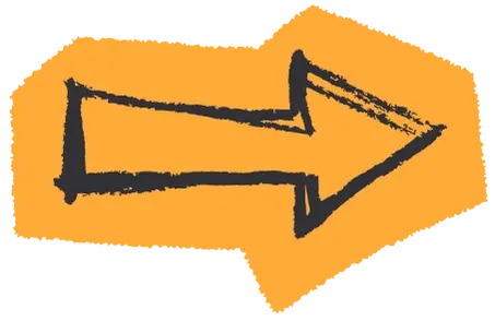 Icon Pfeil orange, schwarz