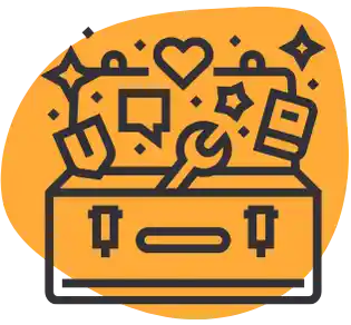 Icon Werkzeugkasten mit Tolos