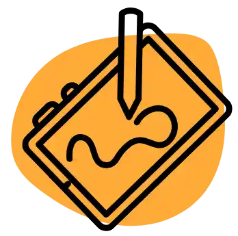 Icon Tablet, digitales Zeichnen