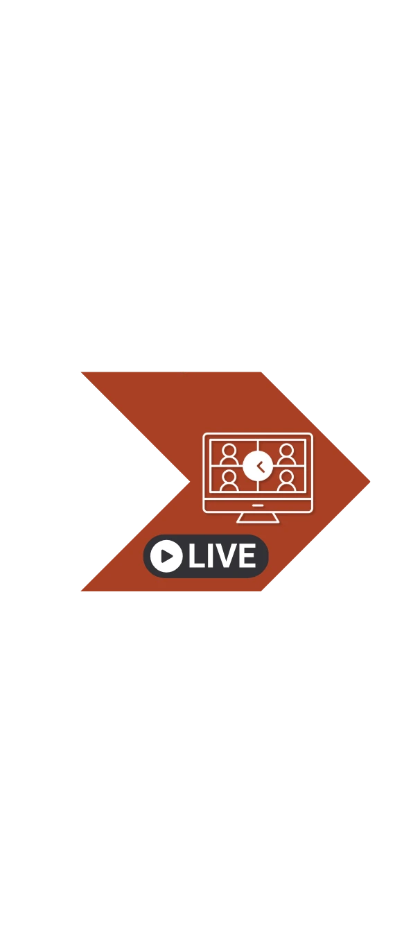 Icon NLL©-Methode Schritt 4: Wöchentliche Online Live Sessions mit lebenslangem Zugang