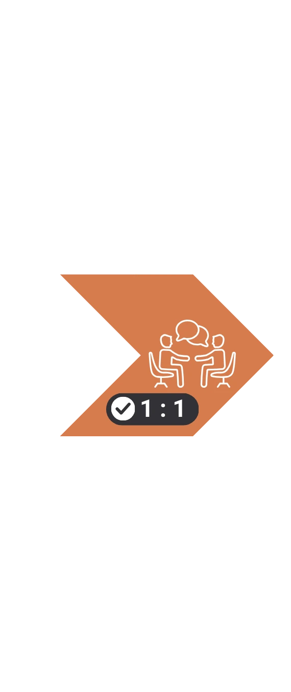 Icon NLL©-Methode Schritt 6: 4x 1:1 Coaching